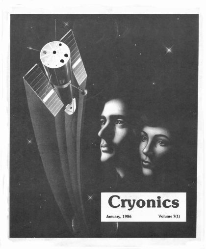 Cryonics magazine cover, 1986