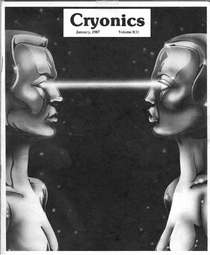 Cryonics magazine cover, 1987