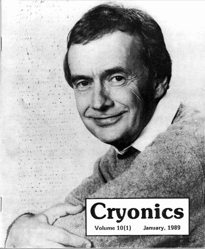 Cryonics magazine cover, 1989