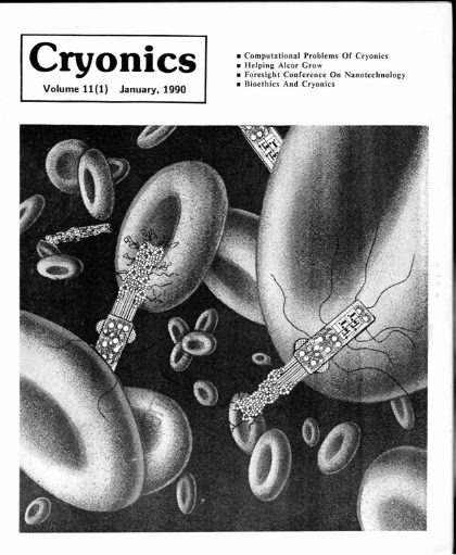 Cryonics magazine cover, 1990