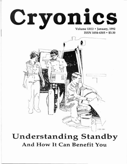 Cryonics magazine cover, 1992