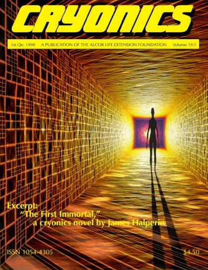 Cryonics magazine cover, 1998