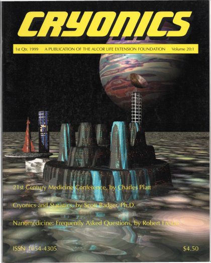 Cryonics magazine cover, 1999