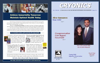 Cryonics magazine cover, 2004
