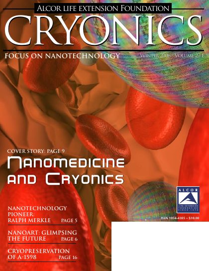 Cryonics magazine cover, 2006