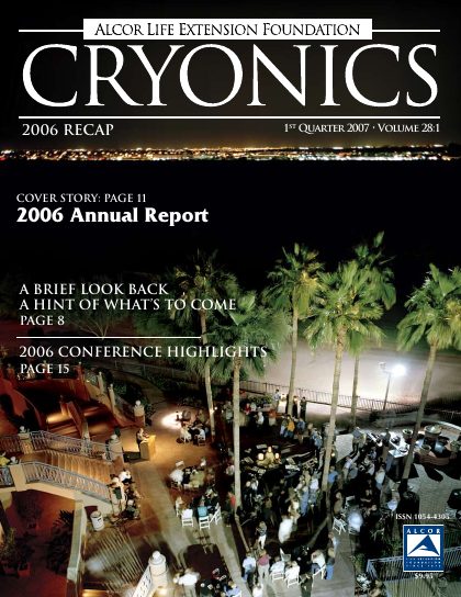 Cryonics magazine cover, 2007