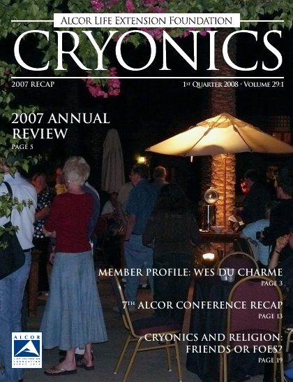 Cryonics magazine cover, 2008