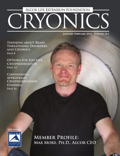 Cryonics magazine cover, 2012