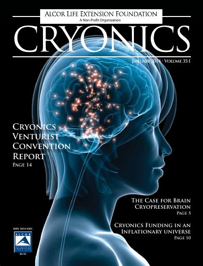 Cryonics magazine cover, 2014