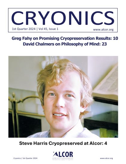 Cryonics magazine cover, 2024